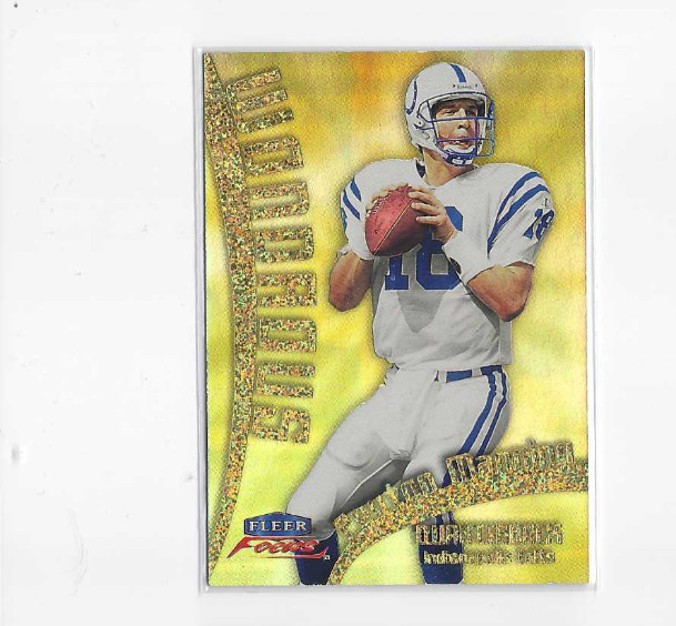 1999 Fleer Focus Wondrous Peyton Manning #1 Colts