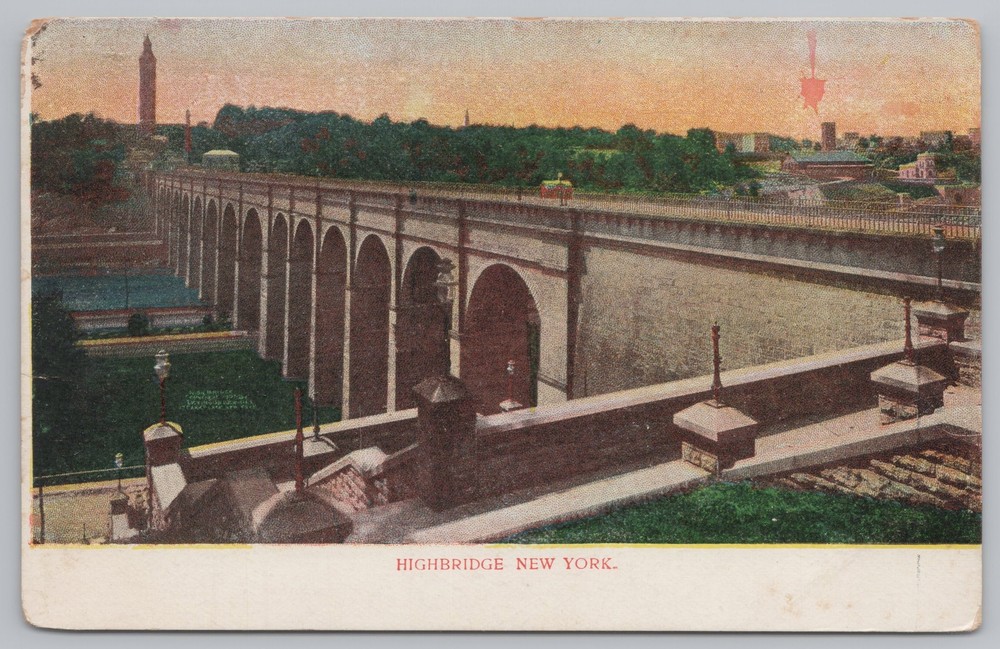 State View~Arch High Bridge~Completed In 1848~New York City~Vintage Postcard