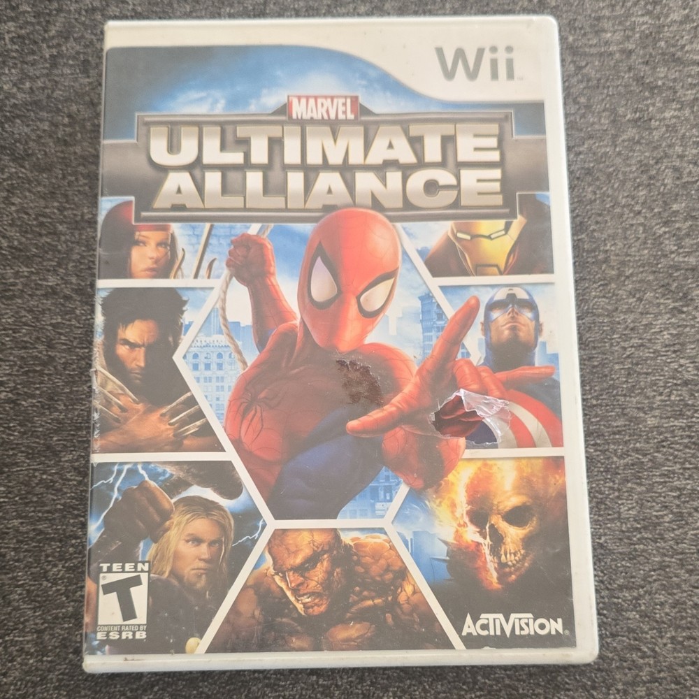 Activision Marvel: Ultimate Alliance Wii NTSC-U/C T-Teen 2006 Multiplayer Manual