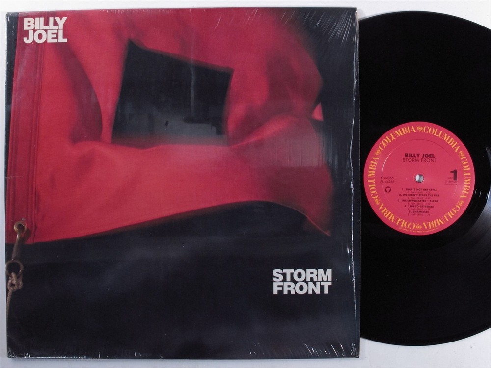 BILLY JOEL Storm Front COLUMBIA LP VG++ SHRINK f