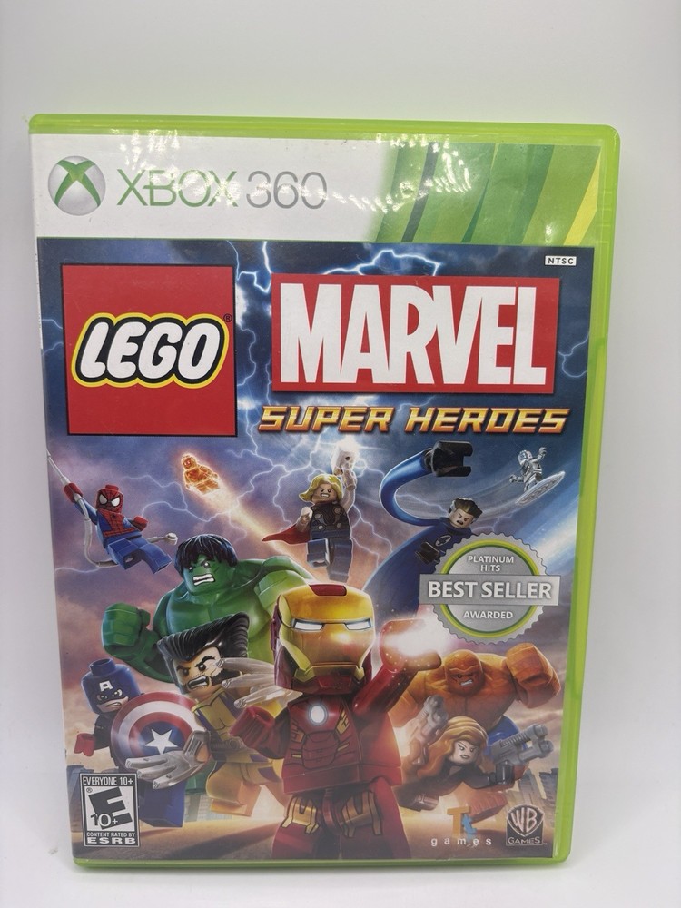 LEGO Marvel Super Heroes Xbox 360 Video Game CIB Tested