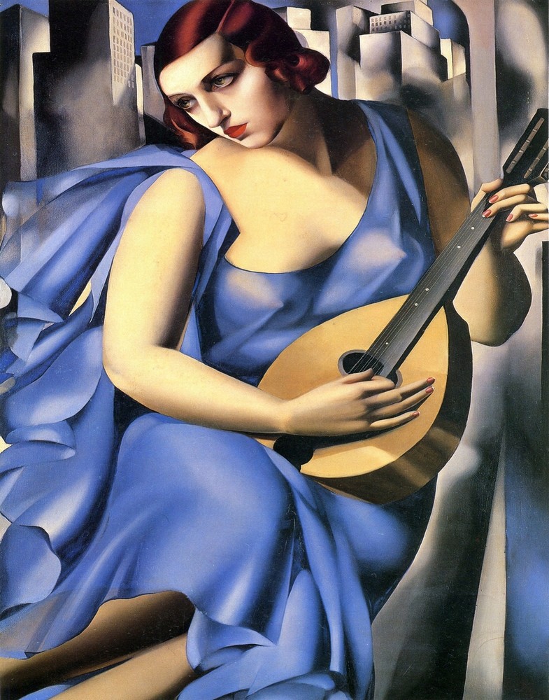 Decoration Poster.Home room art.Interior design.Lempika guitar Mandolin.7319