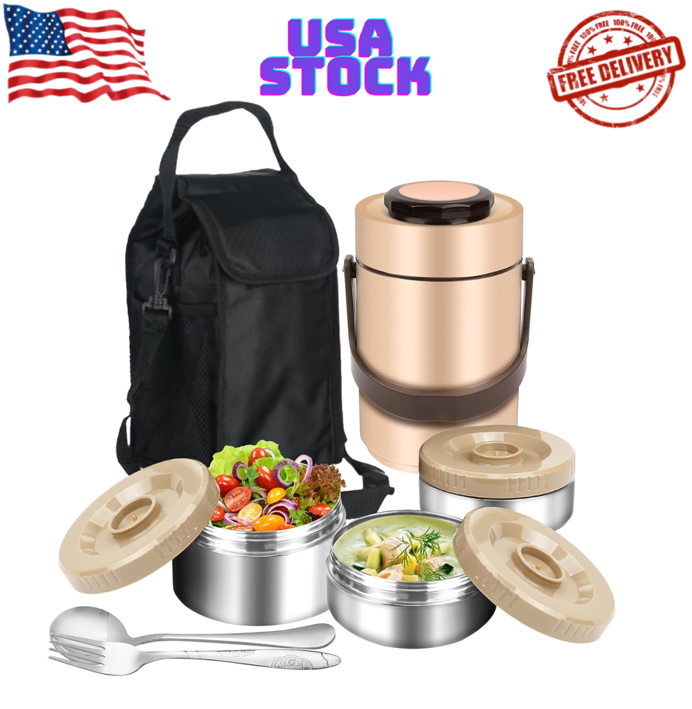 3-Layer 67Oz Insulated Lunch Thermos for Hot Food & Soup