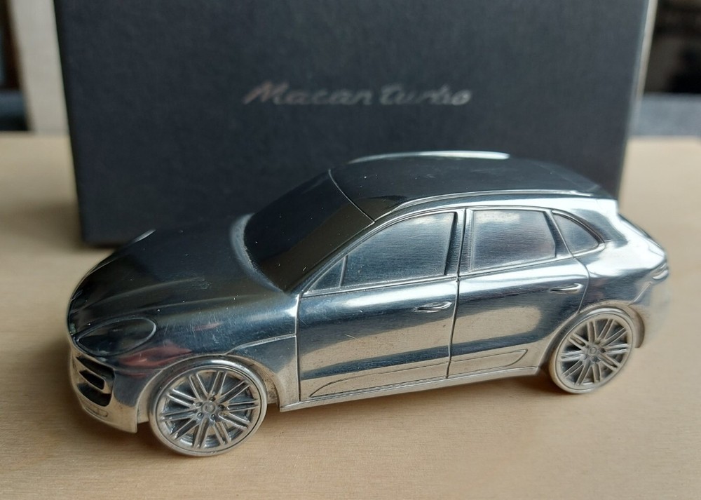 Porsche Macan Turbo Solid Billet Aluminum Limited Edition 1:43 Scale Model in Box HBX4