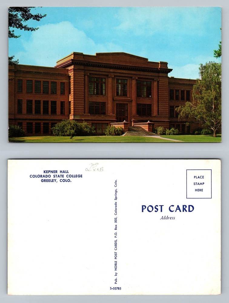 Greeley, CO-Colorado, Kepner Hall State College PC View Vintage Postcard
