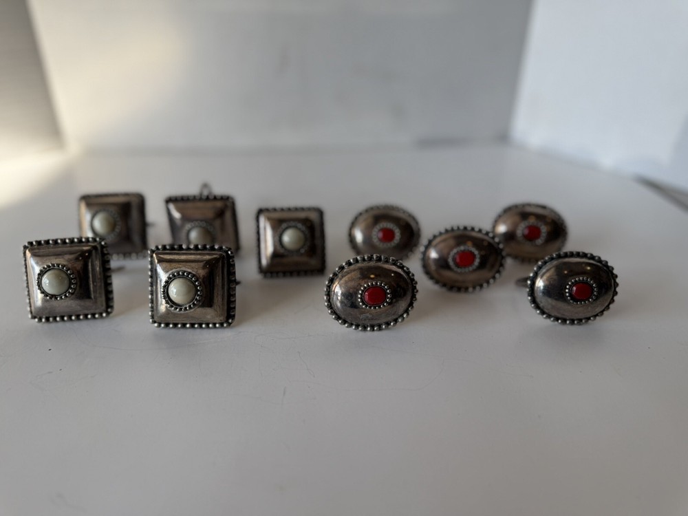 Vintage Set Of 10 Napkin Rings