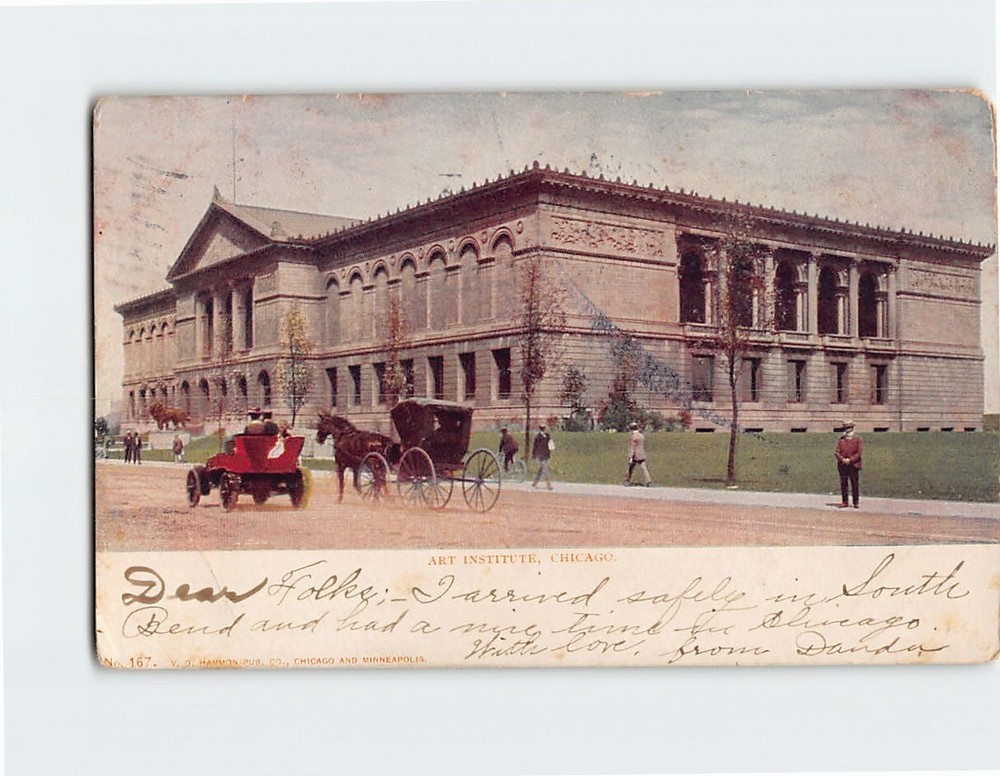 Postcard Art Institute Chicago Illinois
