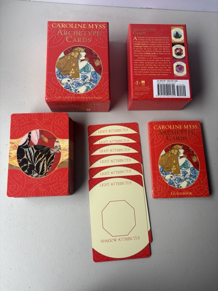 Caroline Myss Archetype Cards 80 Cards & Instruction Book In Box Hay House 2003