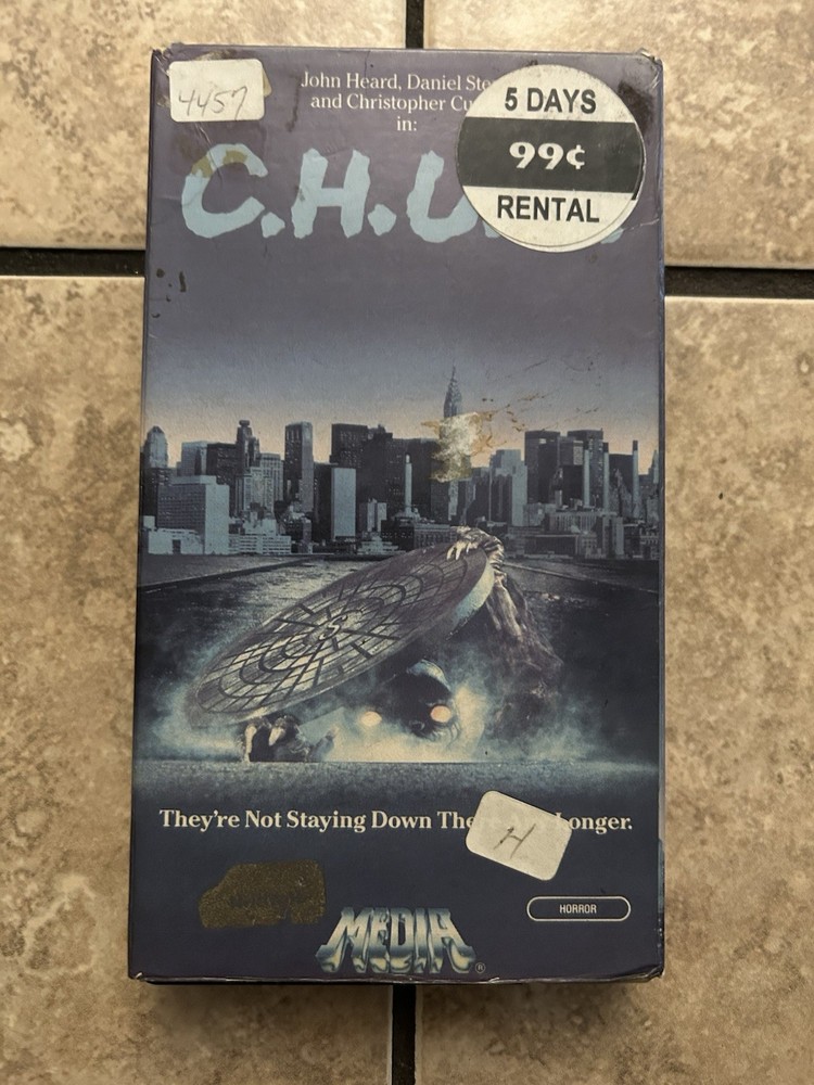 C.H.U.D. (VHS), rare, 80’s horror, gore, OOP
