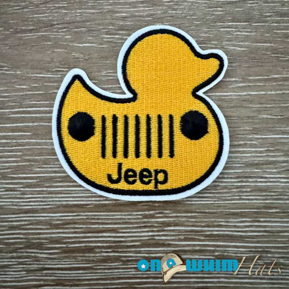 Yellow Jeep Duck Iron-On Patch
