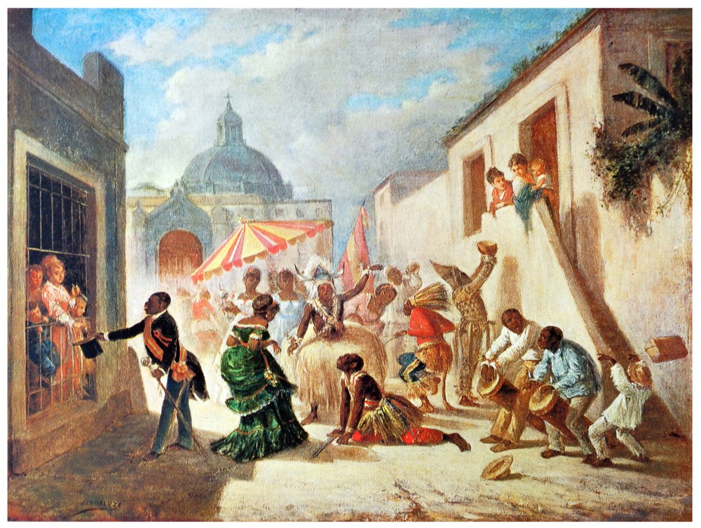 Decor Poster. Rumba street performance. Fine Home Graphic Art Design .1555