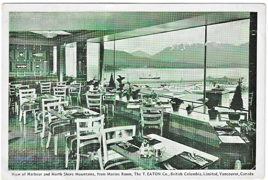 Harbour & Mountain View The T. Eaton Co. Vancouver BC Canada Postcard Unposted