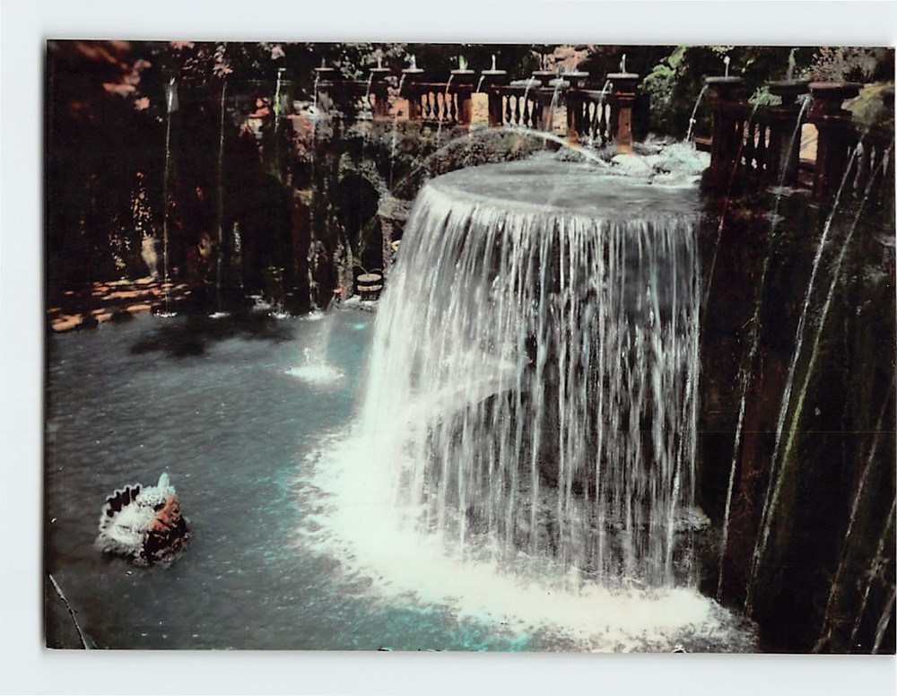 Postcard Fontana del Ovato Villa D'Este Tivoli Italy