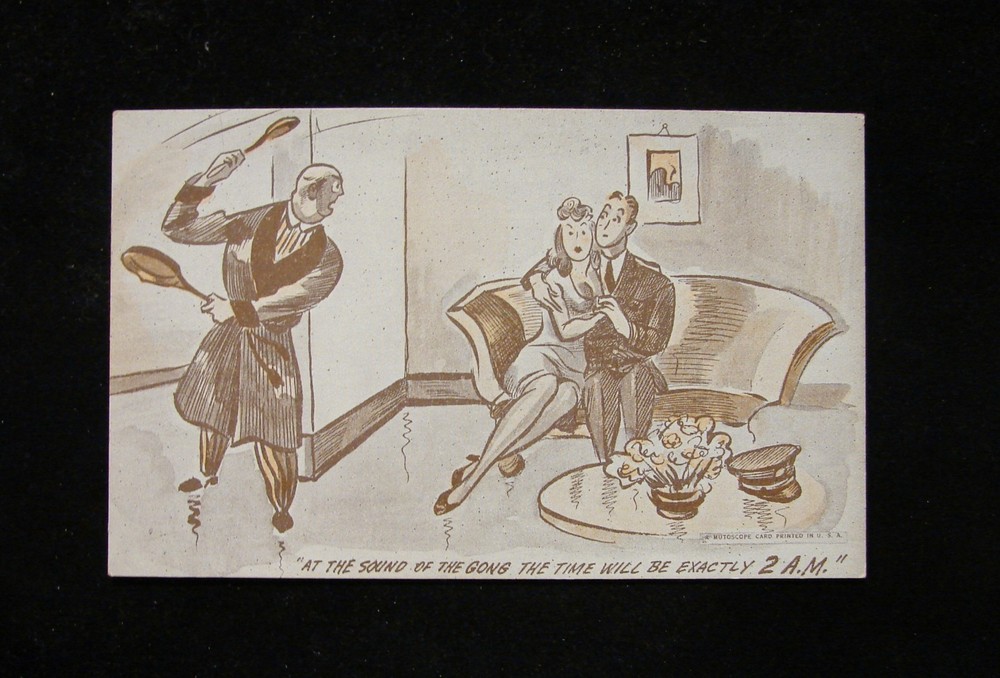 1940's WW2 COMIC MUTOSCOPE CARD POSTCARD 