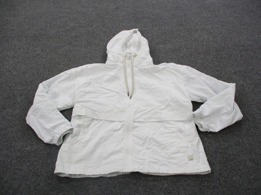 Vuori Jacket Women XS White Active Track Gym Run Outdoors Hiking Camping VW574