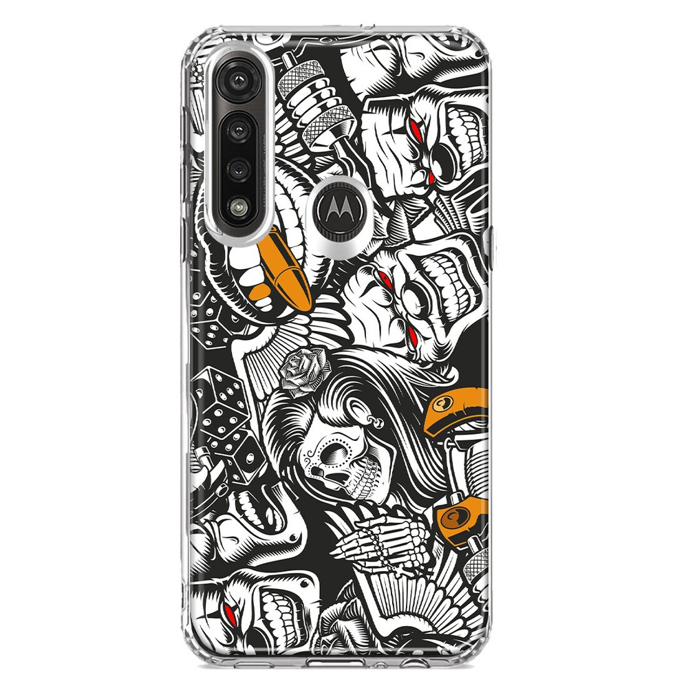 Mundaze Case for Motorola Moto G Power 2020 Cover Abstract Graffiti Tattoo-image