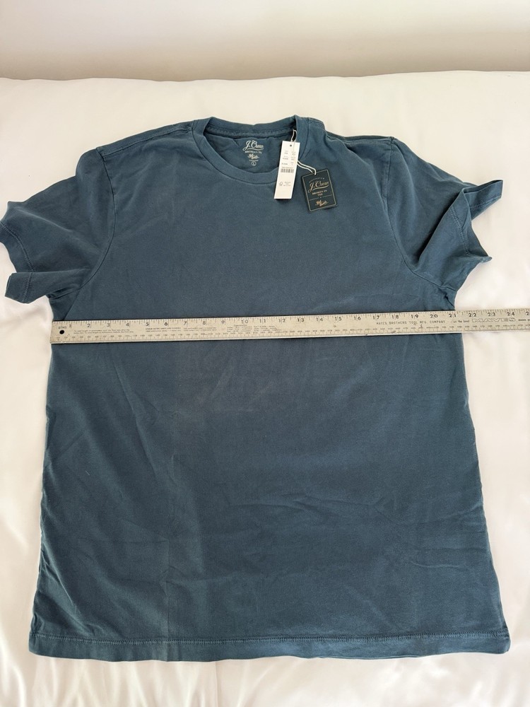 J Crew Mens Large T Shirt Blue Cotton