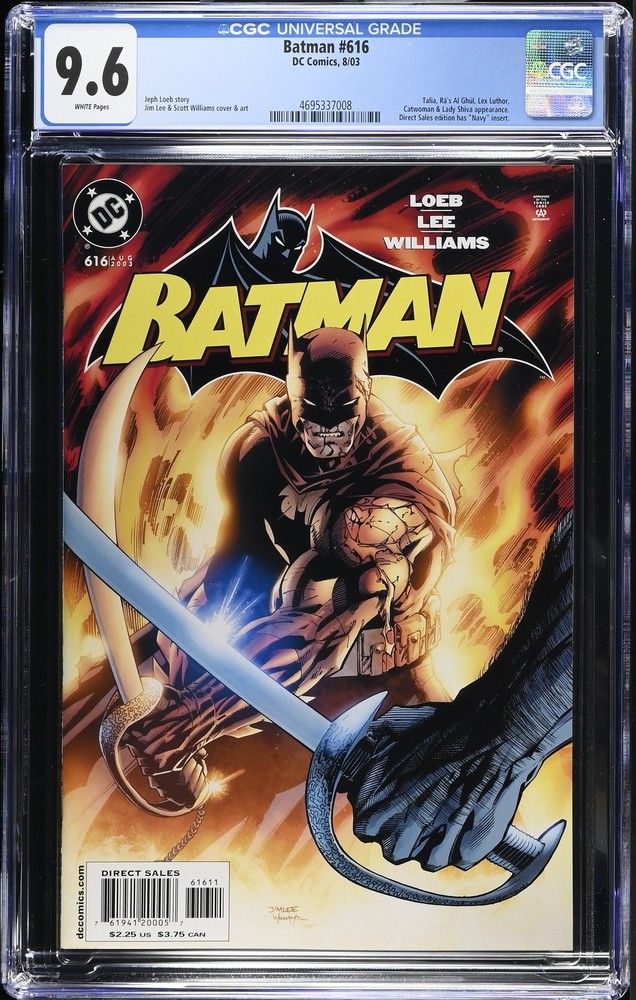 Batman 616 CGC 9.6 Jim Lee Cover