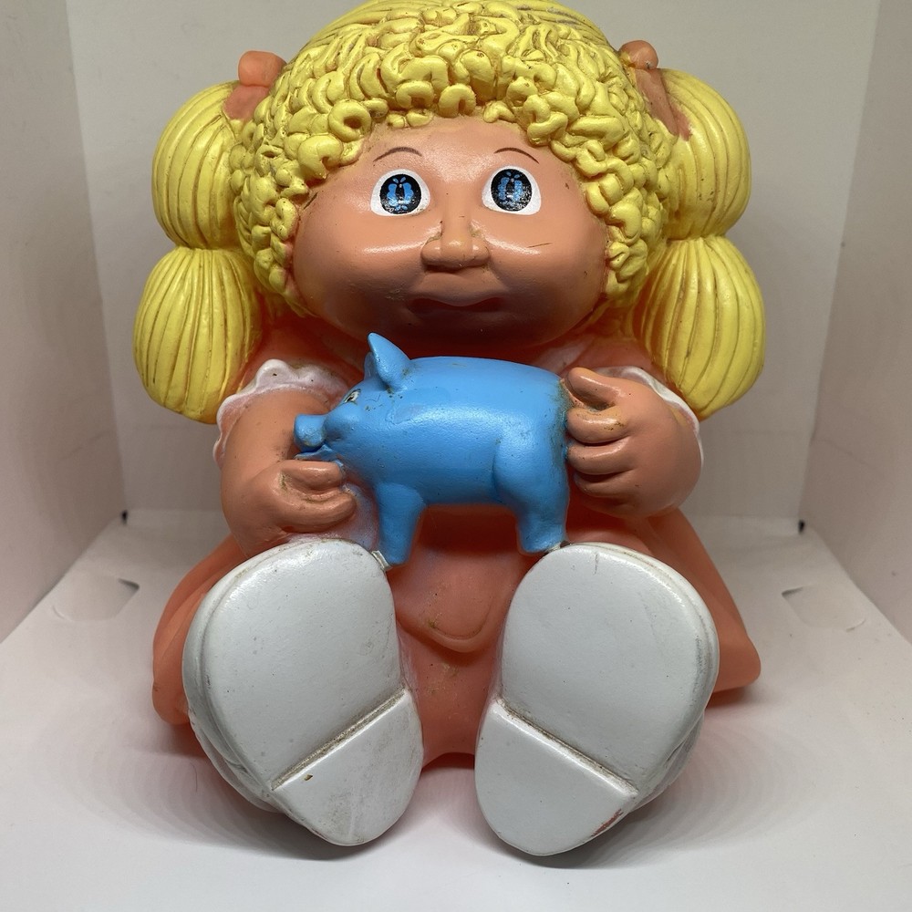 Vintage 1983 Cabbage Patch Doll Piggy Bank by Appalachian Artworks 6 Inch