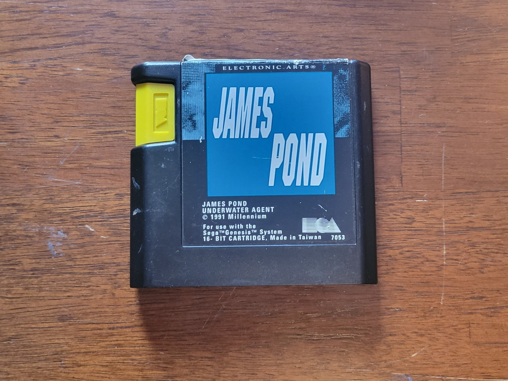 Vintage Sega Genesis James Pond: Underwater Agent Video Game - Tested