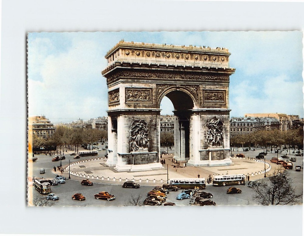 Postcard L arc de triomphe de l Etoile Paris France