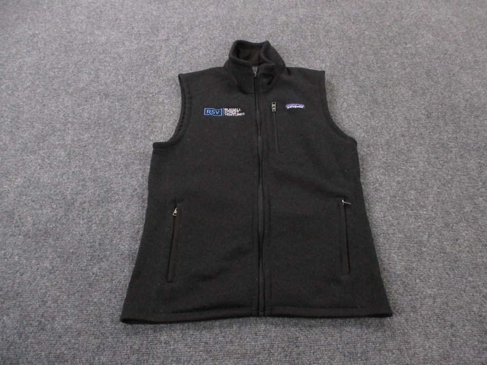 Patagonia Jacket Mens S Black Vest Better Sweater Fleece Jumper Camping 25882