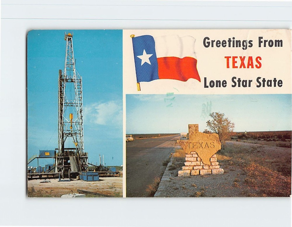 Postcard Greetings from the Lone Star State Texas USA