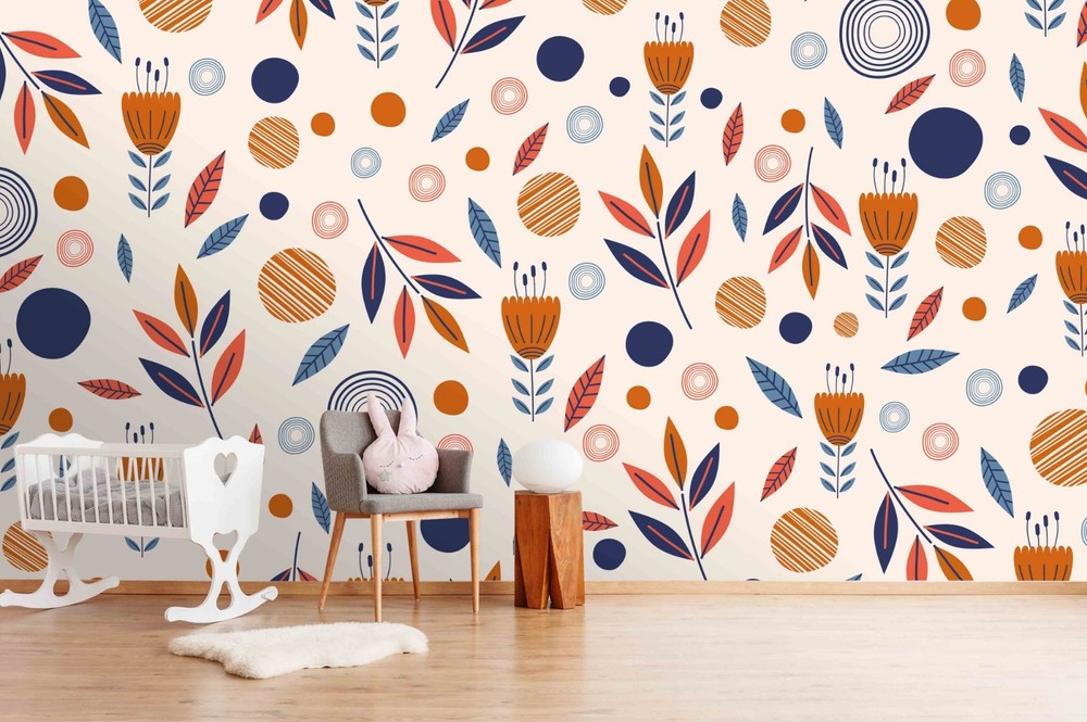 3D Flowers Watercolor Pattern Wall Murals Wallpaper Murals Wall Sticker 2