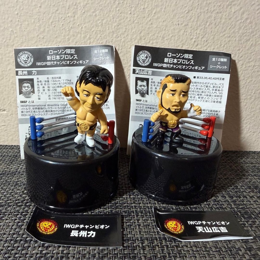 New Japan Pro Wrestling Riki Choshu & Hiroyoshi Tenzan 2-Piece Set, Near Mint