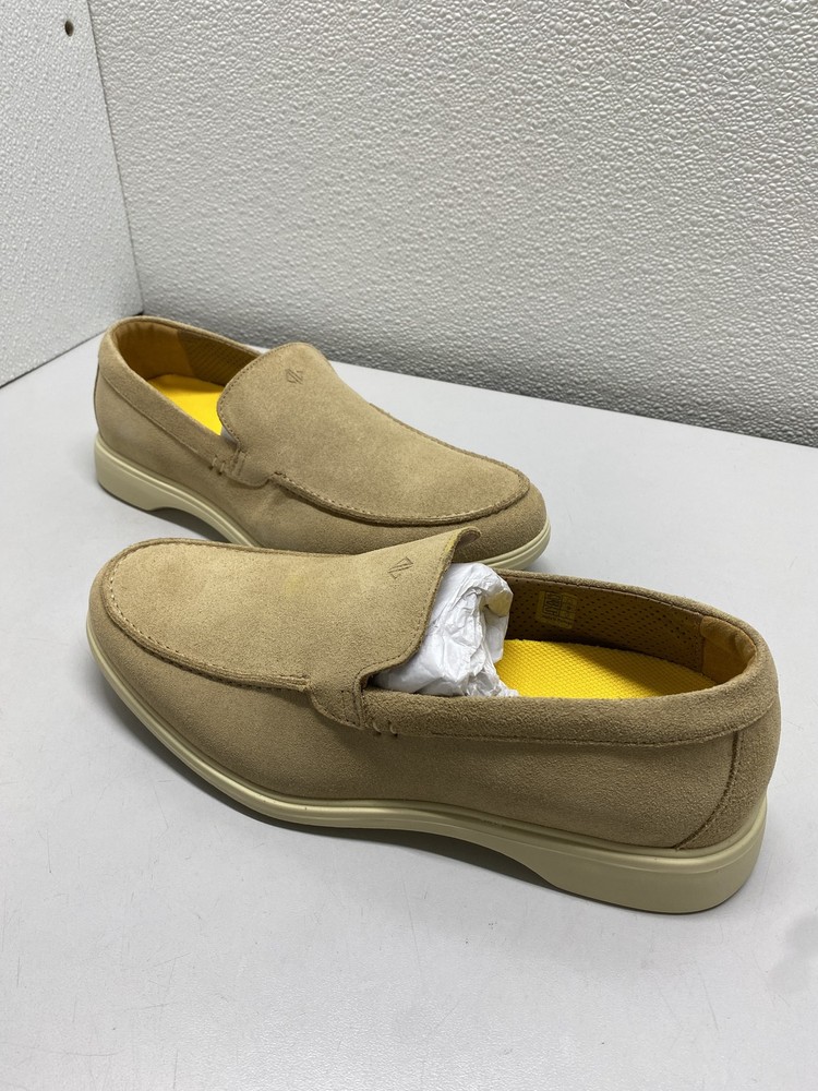 Amberjack Mens The Loafer Suede Slip-On Shoes Size 8 W Tundra