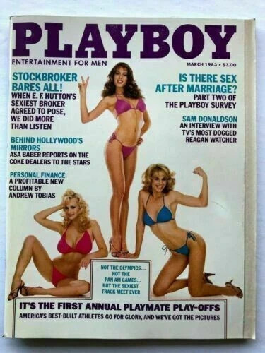 Playboy Magazine March 1983 Carrie Lee Paul Newman Vg