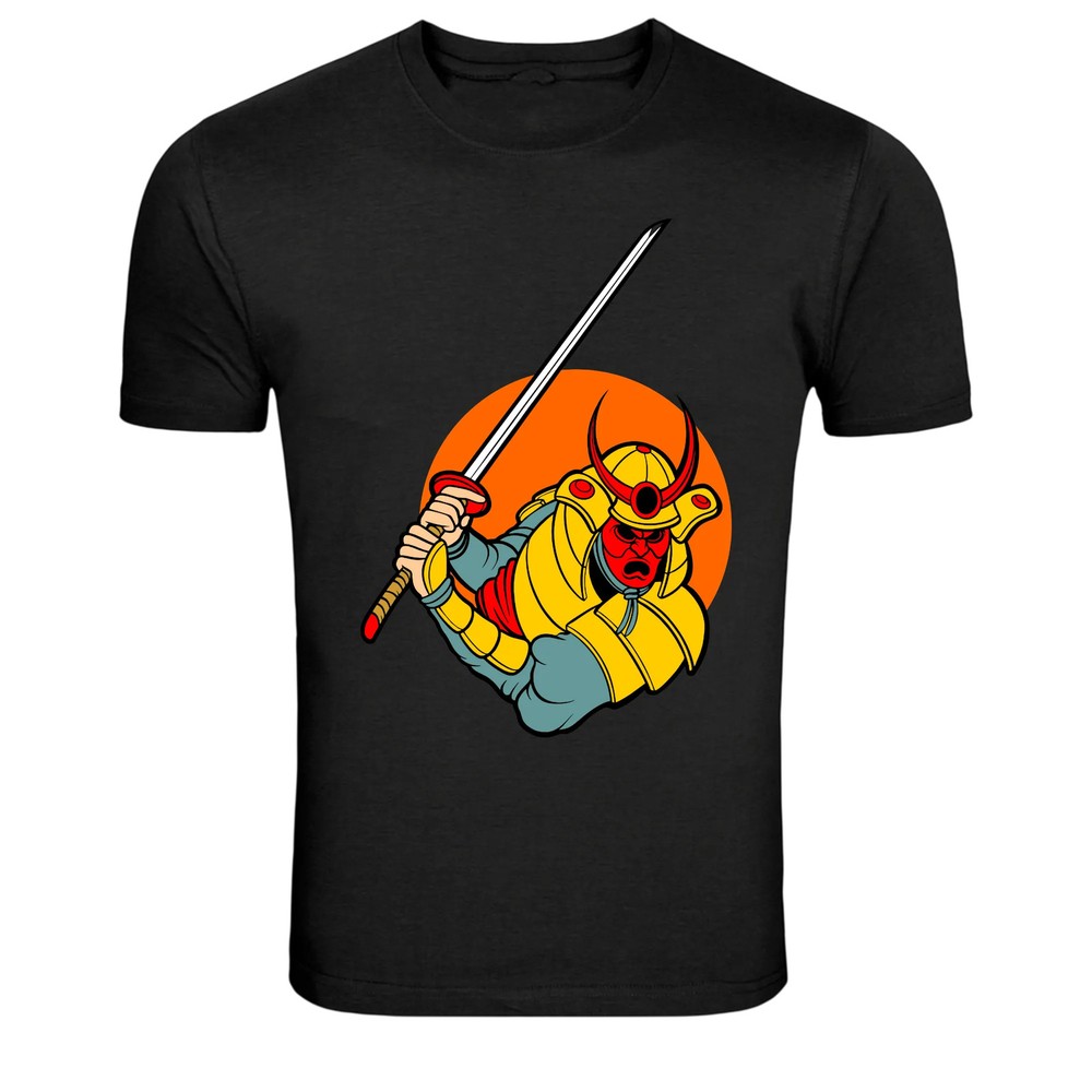 Samurai Warrior With Katana Japanese Fighter T-Shirt