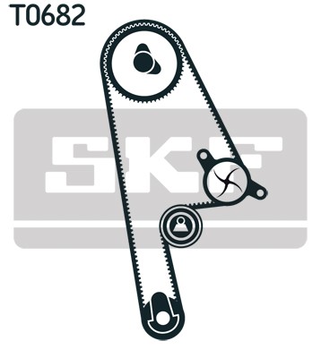 VKMC 93616 SKF Water Pump + Timing Belt Kit for Honda