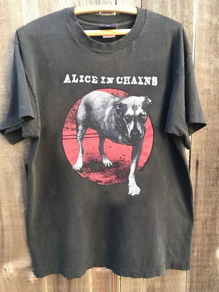 Alice In Chains Band 90's Graphic Charcoal Unisex Tshirt Reprint Men Women