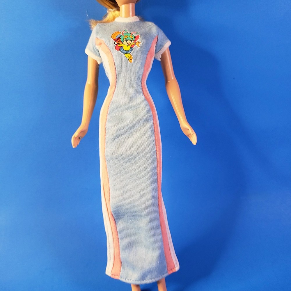 Barbie Totally YoYo Teen Skipper Dress Only 1998 Blue Maxi Dress