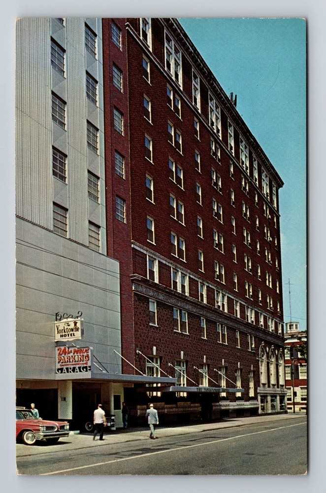 York PA-Pennsylvania, Hotel Yorktowne Parking Garage Standard Vintage Postcard