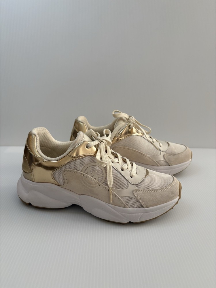 Michael Kors Sami Zip Trainer Women’s Sneakers Blush Pink Size 7M–43H3SMFSHD