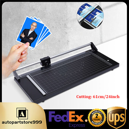 24inch Manual Precision Rotary Paper Trimmer Sharp Photo Paper Cutter Machine US
