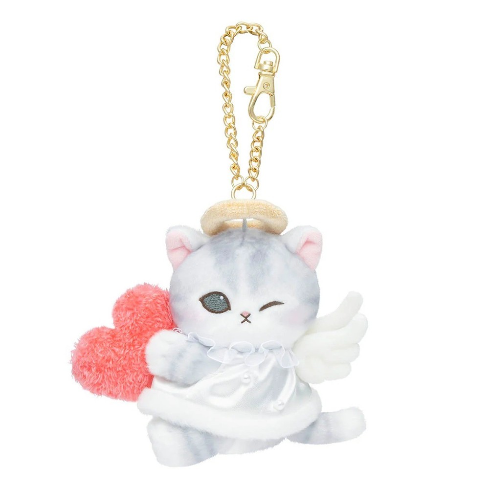 Mofusand Angel Nyan Cat Mascot Key Chain 2025 From Japan New