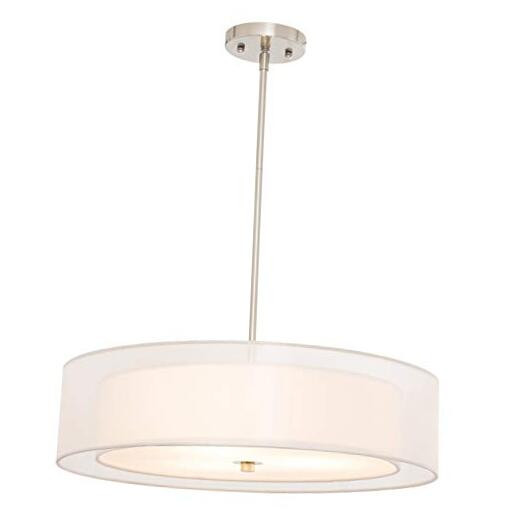 3-Light Drum Chandeliers, 20