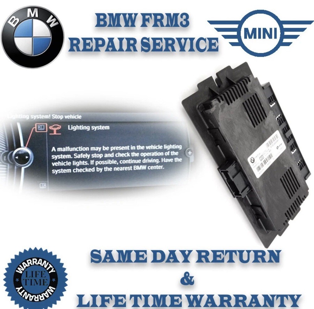 FRM3  Repair Footwell Module BMW MINI REPAIR SERVICE CODED LIFETIME WARRANTY