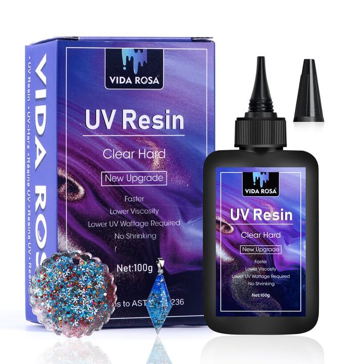 Crystal Clear UV Resin 100g for Jewelry Crafts