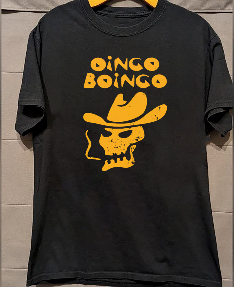 HOT! Oingo Boingo Black Cotton Shirt Full size S-5XL Unisex T206