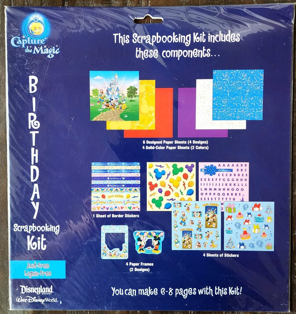 Disney Capture The Magic Birthday Scrapbooking Kit, Acid / Lignin Free Pages-image