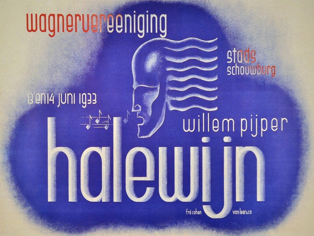 Wagner Vereniging Halewijn German Decor Poster. Home Graphic Art Design. 4071