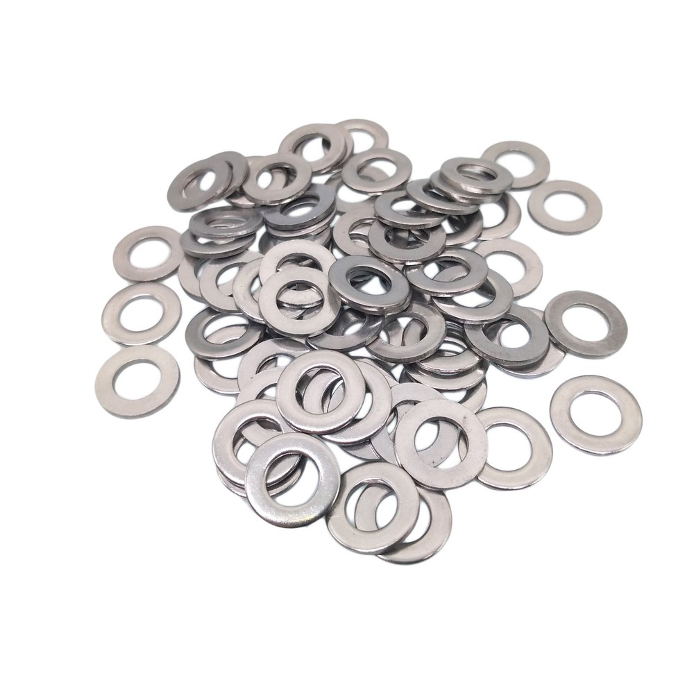 100pcs M6 6mm 304 Stainless Steel Metric Flat Washer Washers