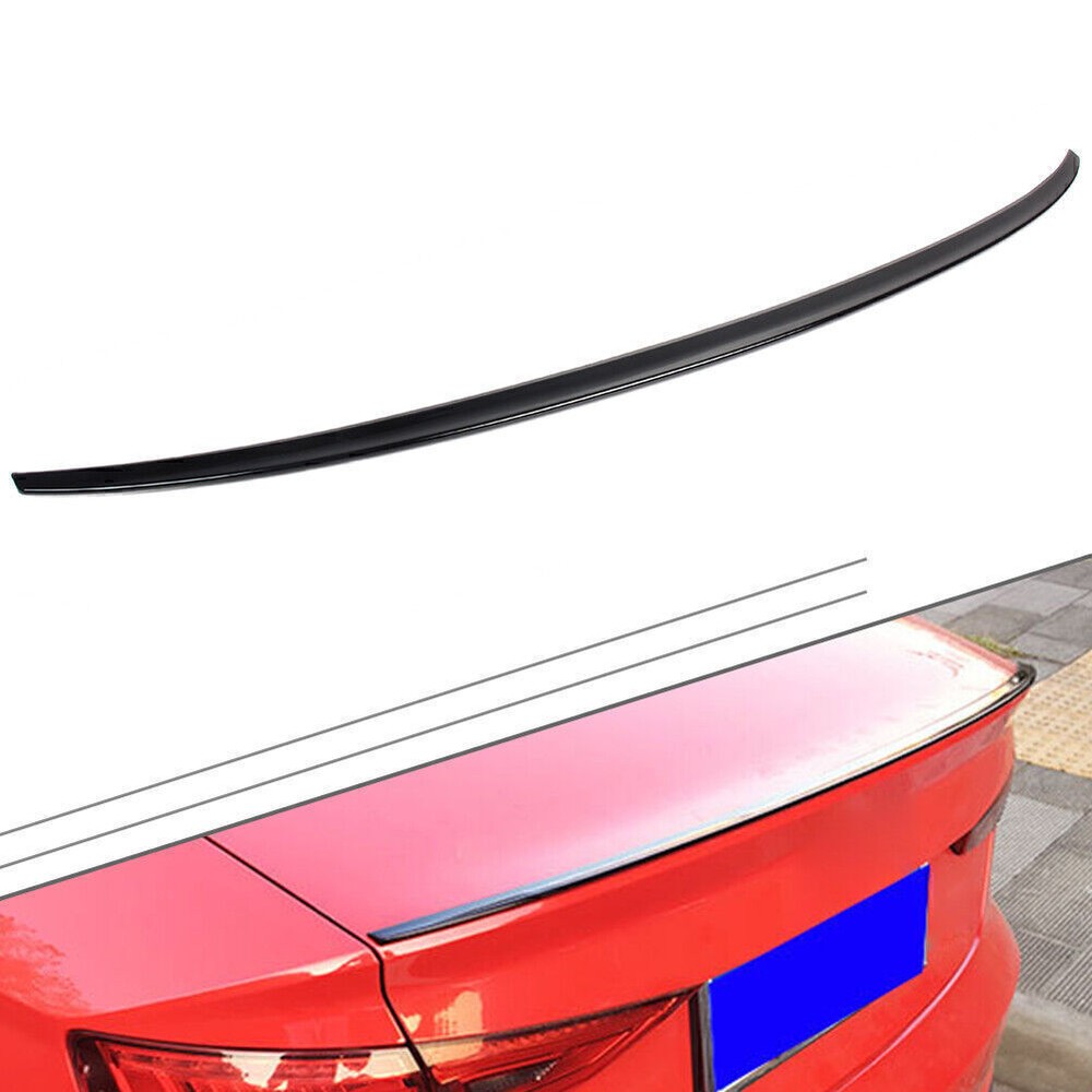 1PC Gloss Black Car ABS Tail Wing Rear Trunk Spoiler For 2014-2019 18 AUDI A3