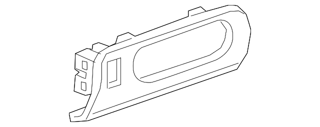 Genuine GM Jet Black Driver Side Switch Trim Plate 84201462