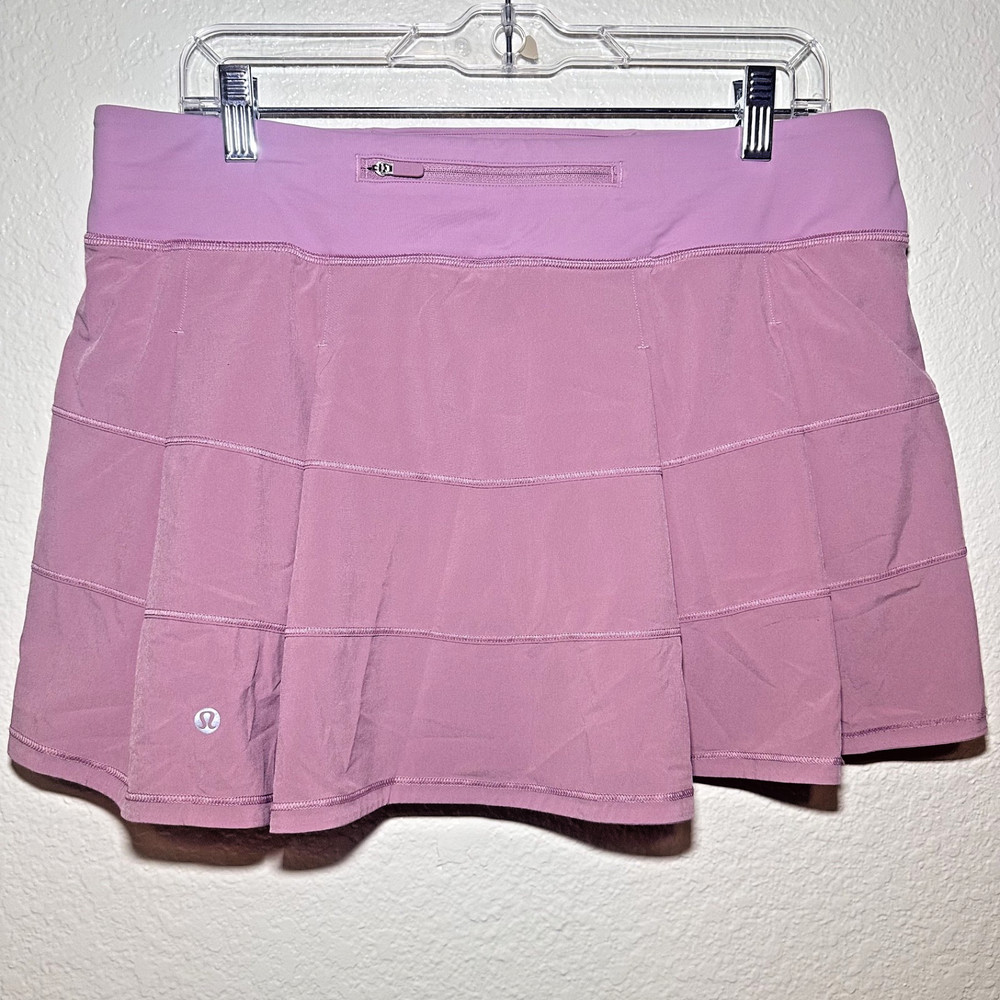 Lululemon Pace Rival Skort 10 Pink Tennis Golf Running Active Skirt