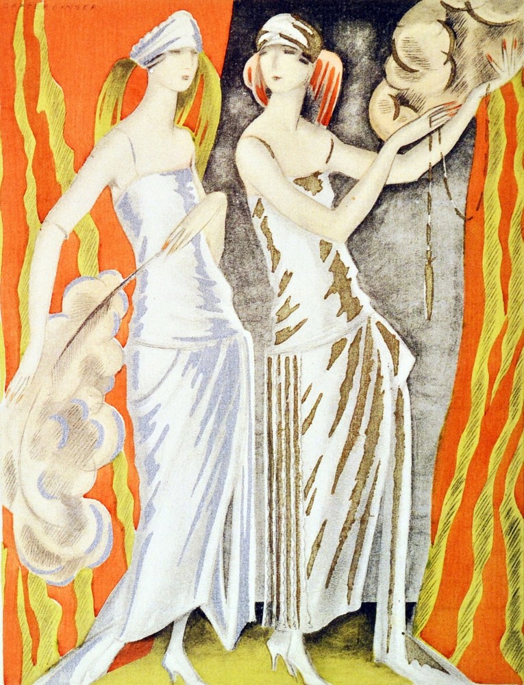 Decoration poster.Interior design Art.Deco fashion.Model queens.6365